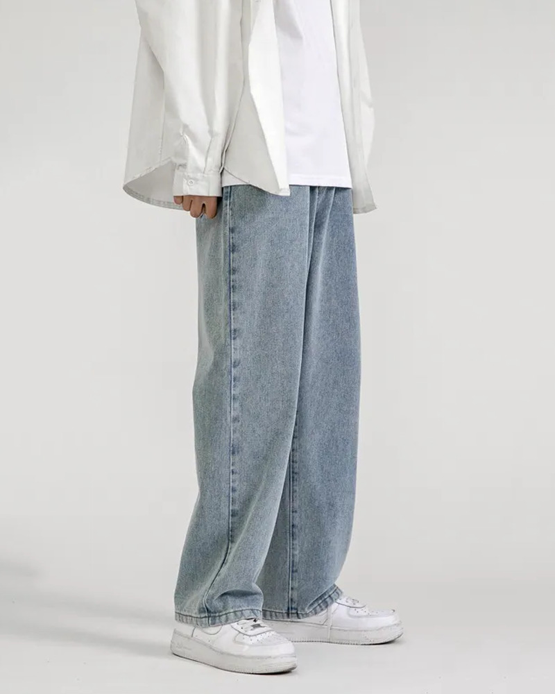 Y2K Grunge Baggy Blue Jeans - Retro 90S Fashion, Summer Outfits, And Hip Hop Style