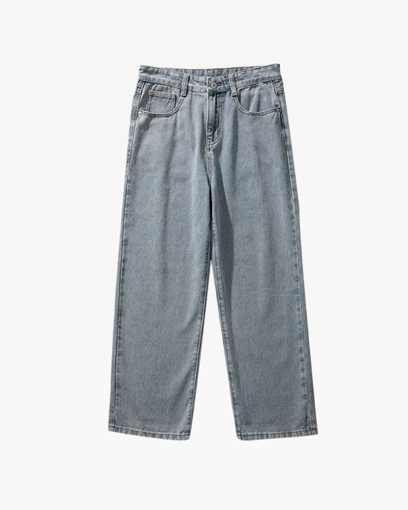 Y2K Grunge Baggy Blue Jeans - Retro 90S Fashion, Summer Outfits, And Hip Hop Style