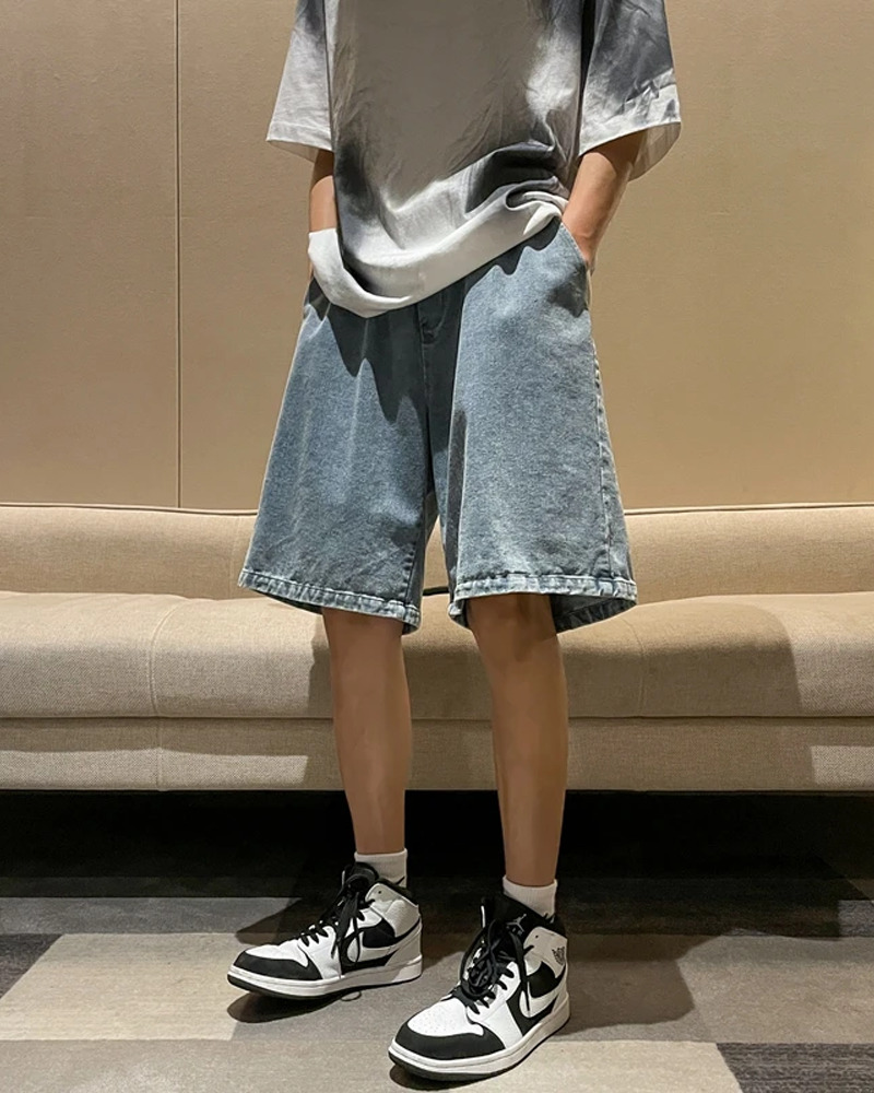 Y2K Grunge Baggy Denim Shorts - Retro 90S Summer Outfit, Perfect For Y2K Party & Club Looks