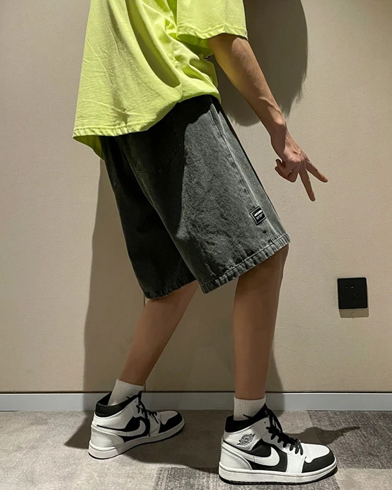 Y2K Grunge Baggy Denim Shorts - Retro 90S Summer Outfit, Perfect For Y2K Party & Club Looks