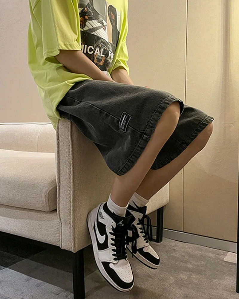 Y2K Grunge Baggy Denim Shorts - Retro 90S Summer Outfit, Perfect For Y2K Party & Club Looks