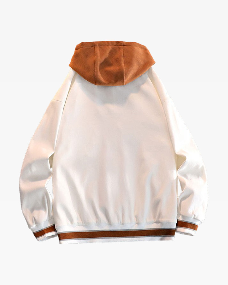 Y2K Grunge Baseball Jacket With Hood - Retro 90S Fashion, Summer Y2K Outfits, Pastel Goth Style