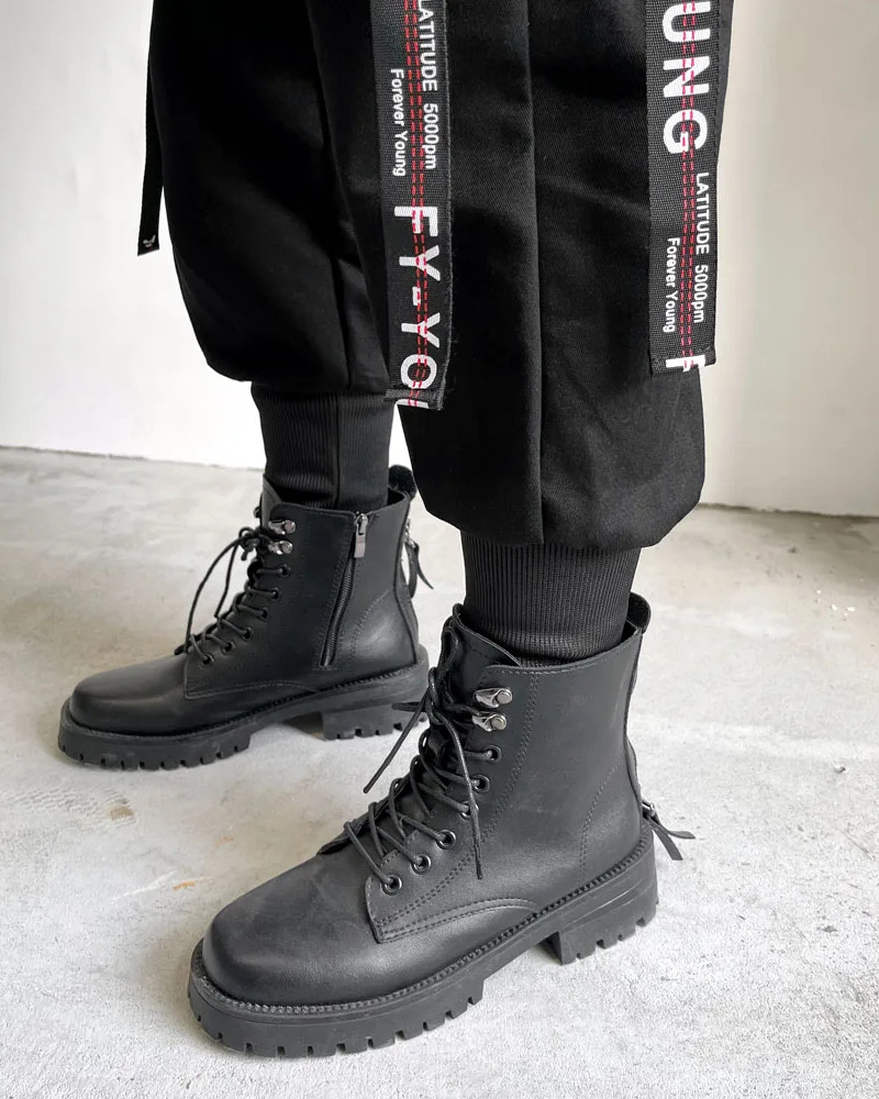 Y2K Grunge Black And Red Cargo Pants - 90S Retro Style, Y2K Summer Outfits, Gothic Y2K Fashion