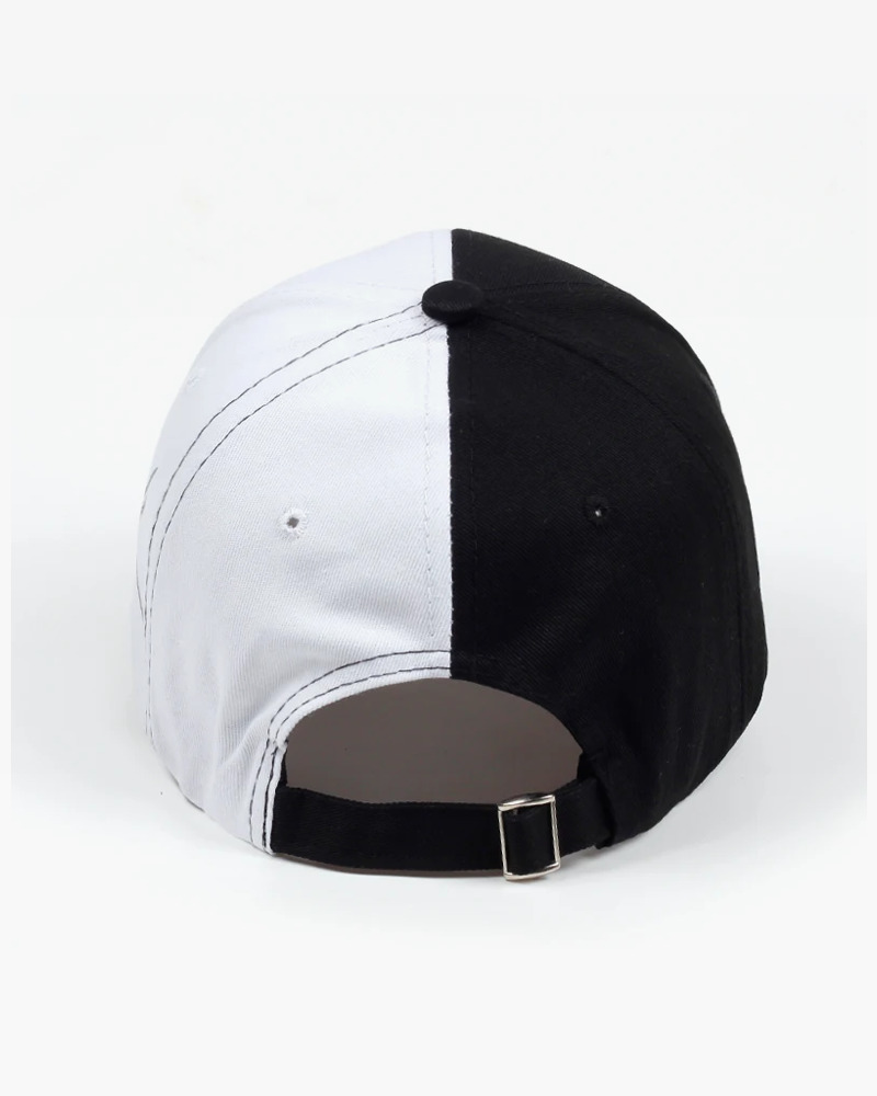 Y2K Grunge Black And White Cap - Retro 90S Fashion, Y2K Summer Outfits, And Gothic Y2K Style