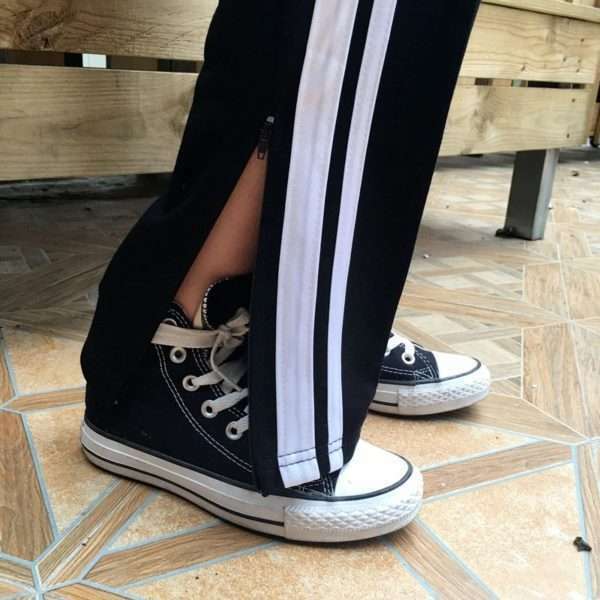 Y2K Grunge Black Ankle Cut Elastic Pants - Retro 90S Aesthetic Summer Outfit