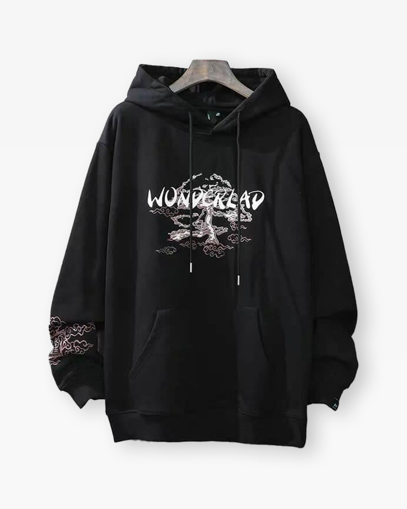Y2K Grunge Black Japanese Hoodie - Retro 90S Fashion, Summer Y2K Outfits, Gothic Y2K Style