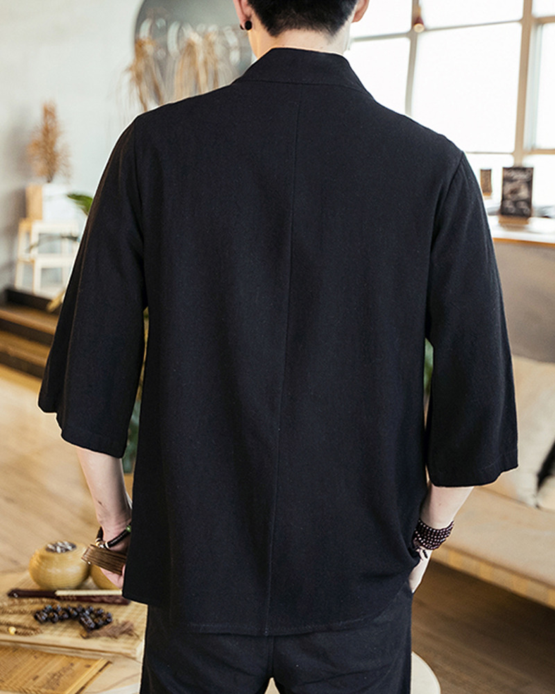 Y2K Grunge Black Kimono Cardigan - 90S Retro Summer Outfit, Gothic Y2K Fashion