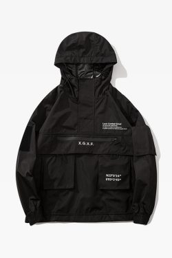Y2K Grunge Black Techwear Jacket - 90S Fashion, Retro Style, Gothic Y2K, Summer Y2K Outfits