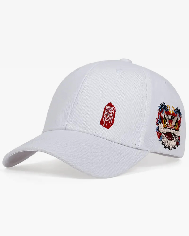 Y2K Grunge Chinese Dragon Baseball Cap - Retro 90S Fashion, Summer Y2K Outfits, Hip Hop Style