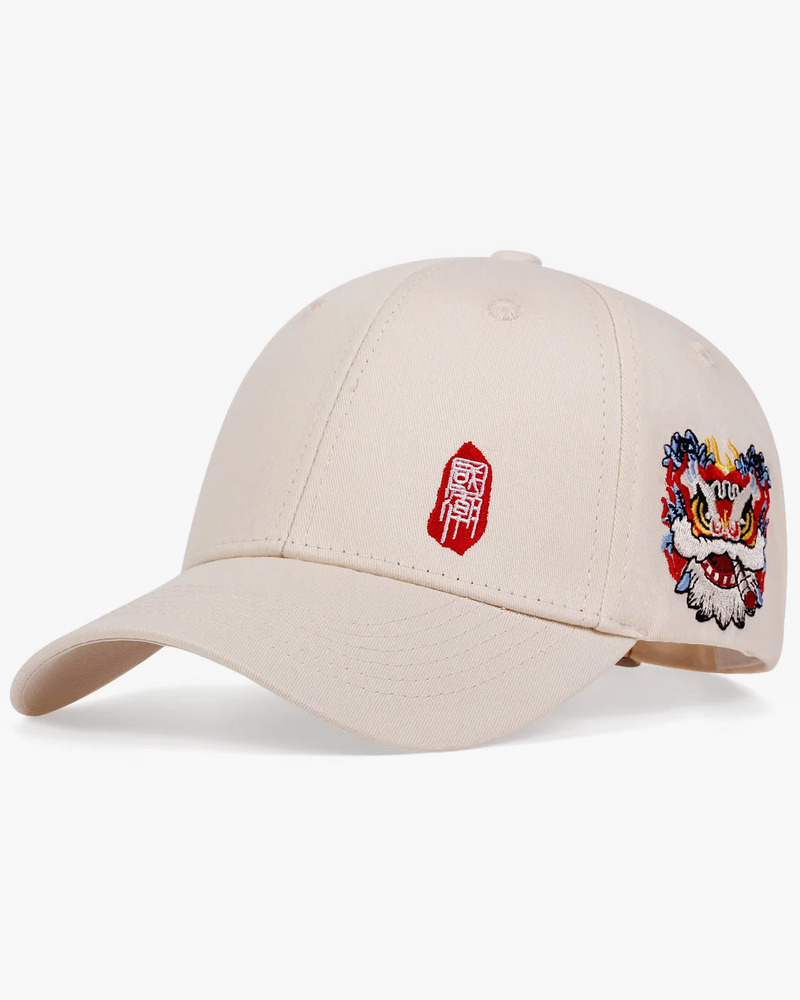 Y2K Grunge Chinese Dragon Baseball Cap - Retro 90S Fashion, Summer Y2K Outfits, Hip Hop Style