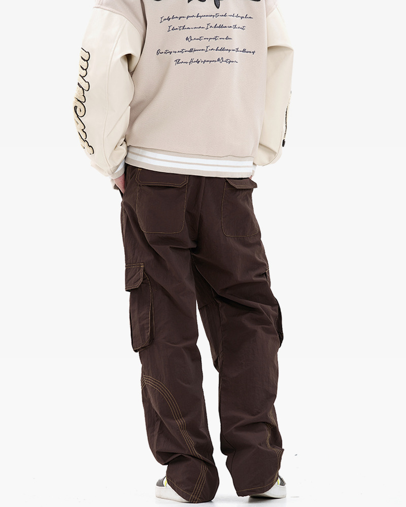 Y2K Grunge Contrast Stitch Jeans - 90S Retro Summer Outfit, Y2K Club & Party Fashion
