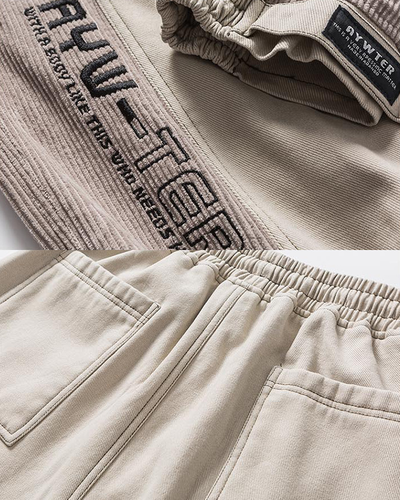 Y2K Grunge Corduroy Joggers - Retro 90S Fashion, Summer Outfits, And Pastel Goth Style