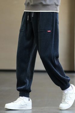 Y2K Grunge Corduroy Sweatpants - Retro 90S Fashion, Summer Outfits, And Pastel Goth Style