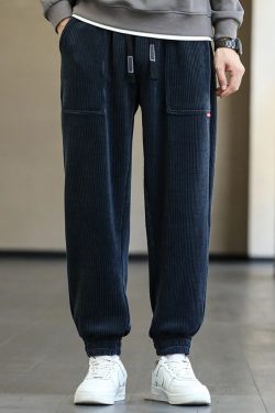 Y2K Grunge Corduroy Sweatpants - Retro 90S Fashion, Summer Outfits, And Pastel Goth Style