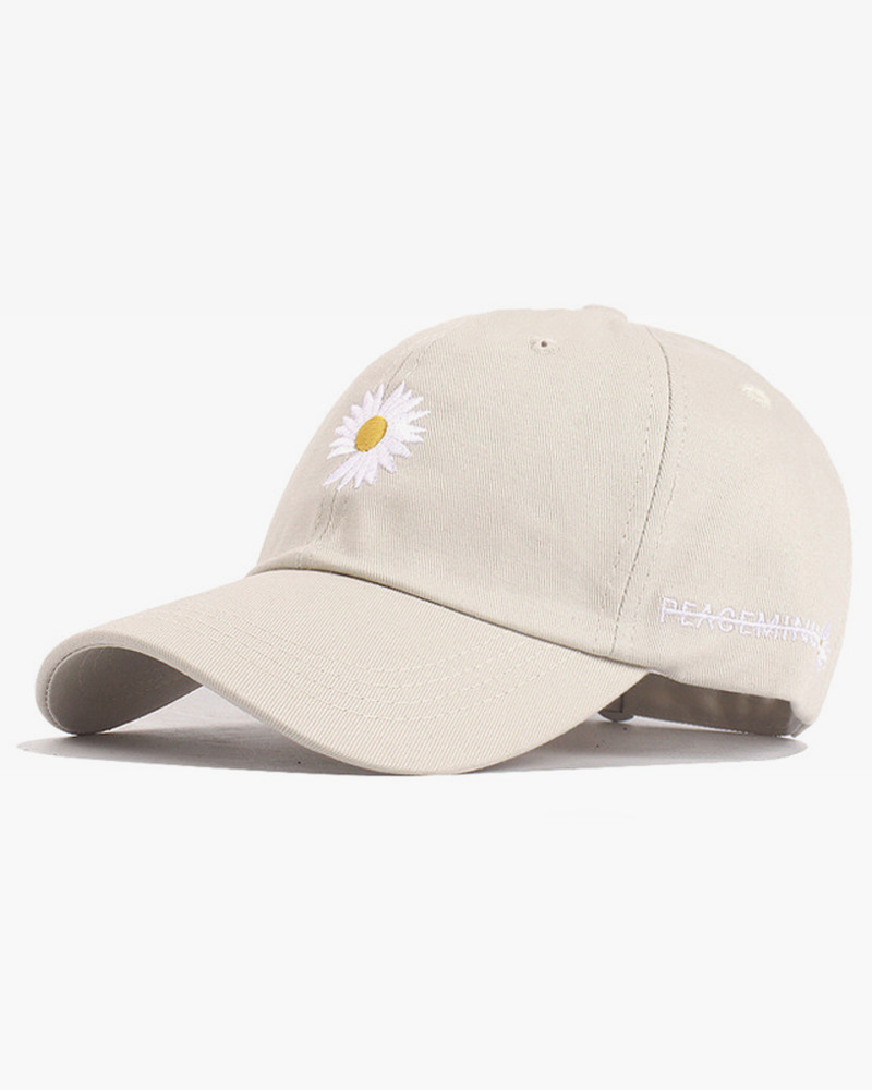 Y2K Grunge Daisy Baseball Cap - Retro 90S Fashion, Summer Y2K Outfits, Pastel Goth Style