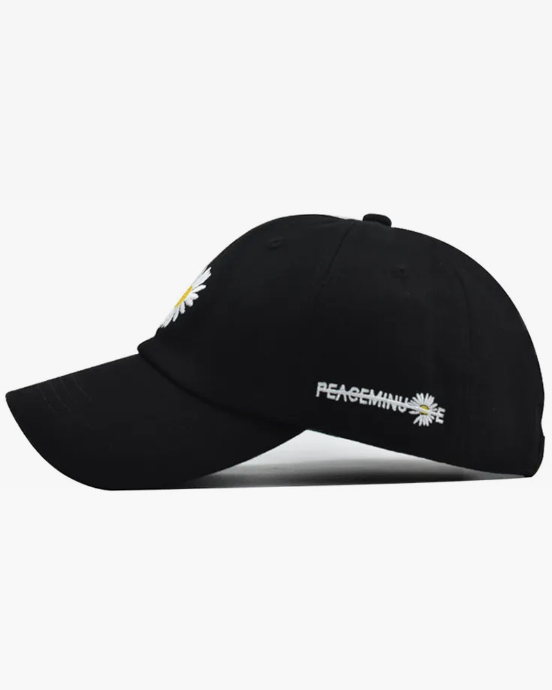 Y2K Grunge Daisy Baseball Cap - Retro 90S Fashion, Summer Y2K Outfits, Pastel Goth Style