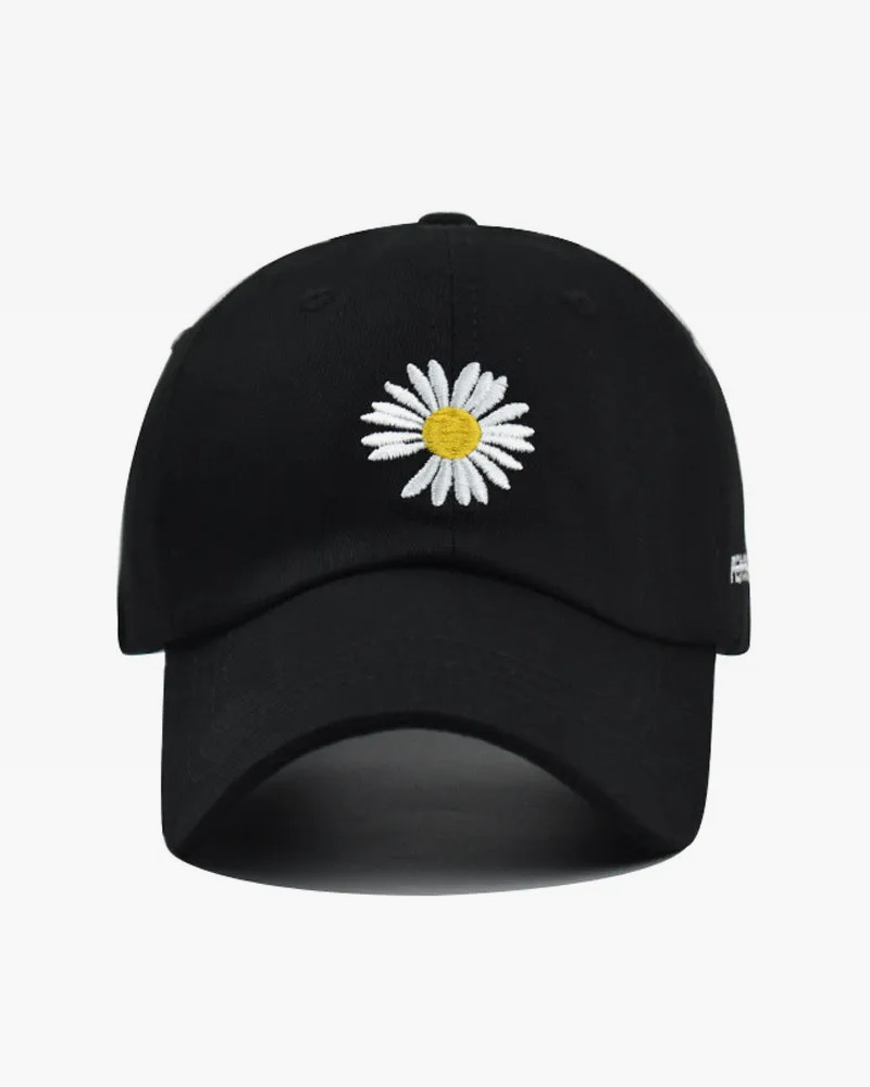 Y2K Grunge Daisy Baseball Cap - Retro 90S Fashion, Summer Y2K Outfits, Pastel Goth Style