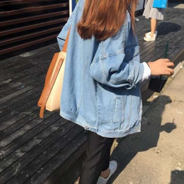 Y2K Grunge Denim Long Jacket - 90S Fashion, Retro Style, Y2K Summer Outfits, Y2K Club Outfits