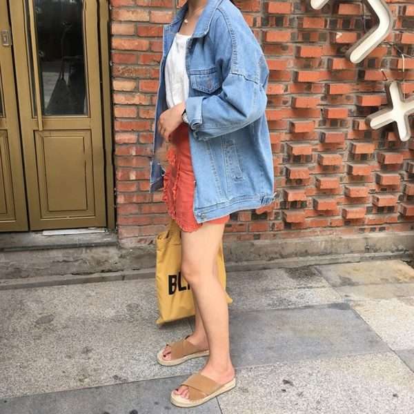 Y2K Grunge Denim Long Jacket - 90S Fashion, Retro Style, Y2K Summer Outfits, Y2K Club Outfits