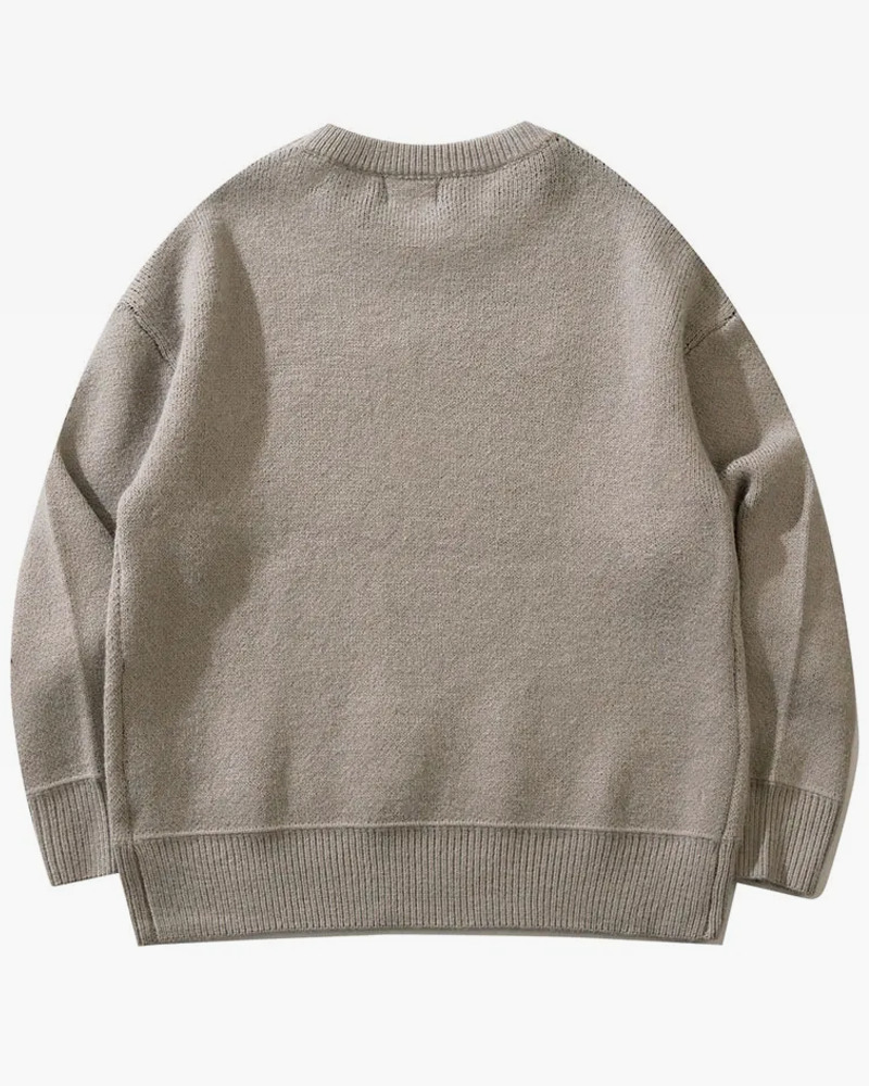 Y2K Grunge Doberman Print Sweater - Retro 90S Fashion, Y2K Outfits, And Pastel Goth Style