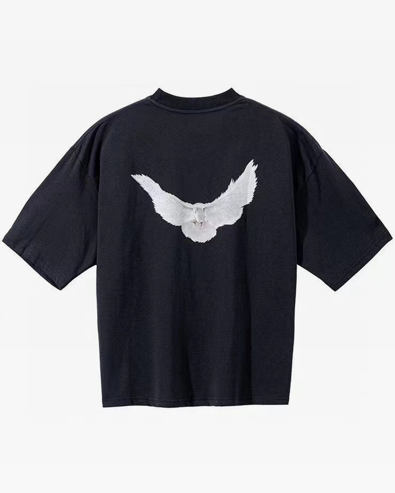 Y2K Grunge Dove Shirt - Retro 90S Summer Outfit, Pastel Goth, Y2K Club & Party Fashion
