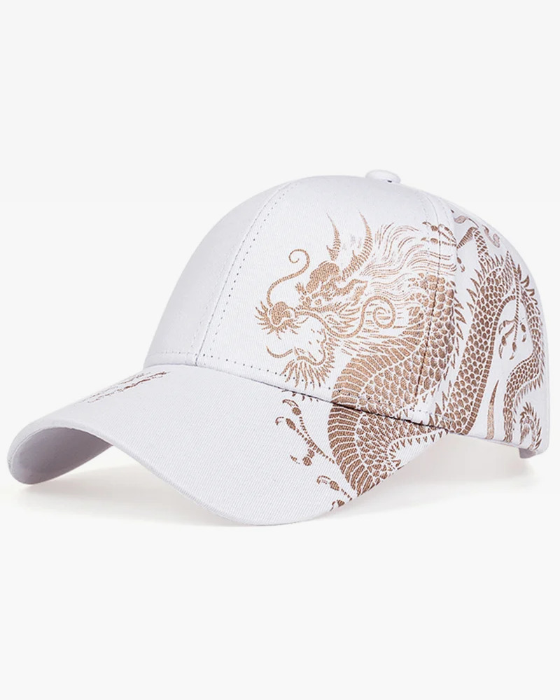 Y2K Grunge Dragon Baseball Cap - Retro 90S Fashion, Summer Y2K Outfits, Pastel Goth Style