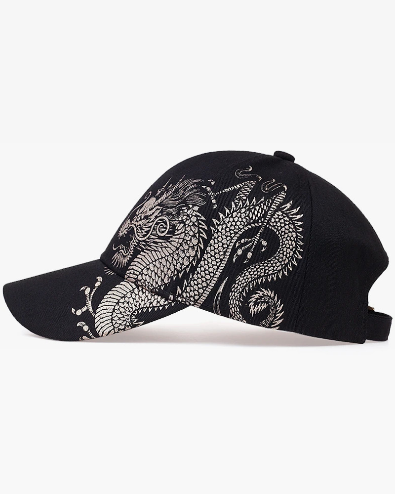 Y2K Grunge Dragon Baseball Cap - Retro 90S Fashion, Summer Y2K Outfits, Pastel Goth Style