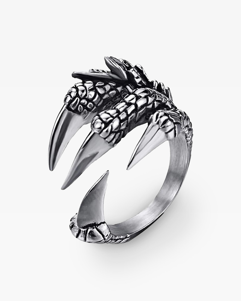 Y2K Grunge Dragon Claw Ring - Retro 90S Fashion, Gothic Y2K, Popstar & Party Outfits Accessory
