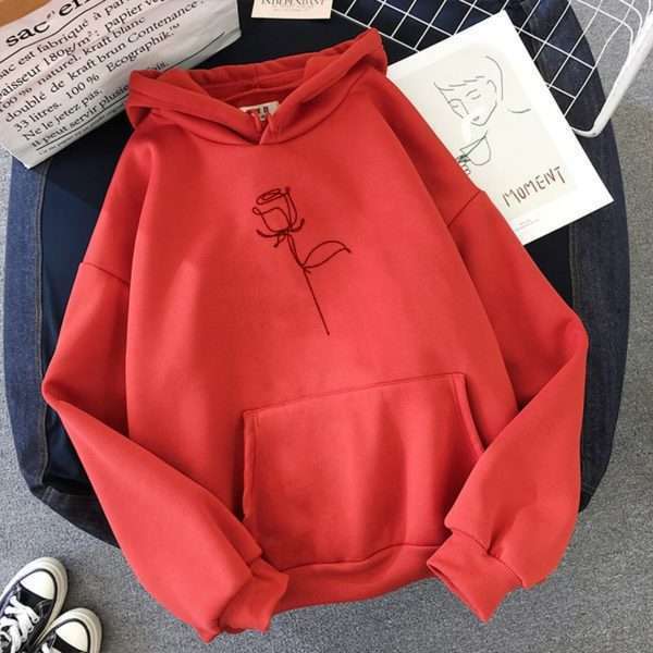 Y2K Grunge Flower Hoodie - Retro 90S Streetwear, Summer Outfits, Y2K Fashion For Women