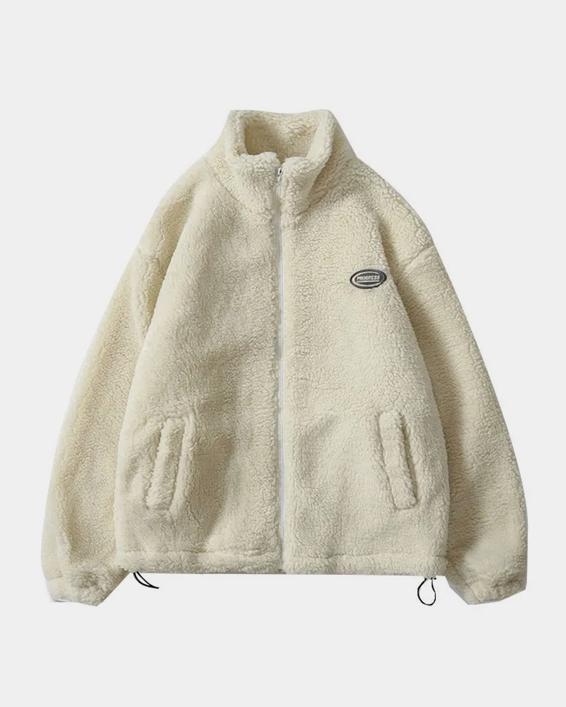 Y2K Grunge Fluffy Fleece Jacket - Retro 90S Fashion, Summer Outfits, And Pastel Goth Style