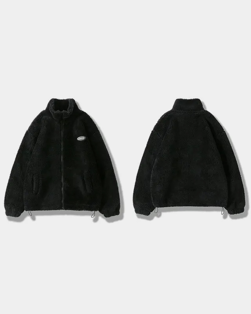 Y2K Grunge Fluffy Fleece Jacket - Retro 90S Fashion, Summer Outfits, And Pastel Goth Style