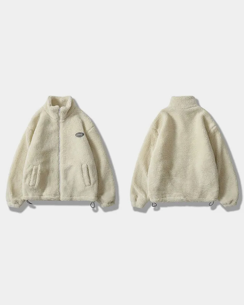 Y2K Grunge Fluffy Fleece Jacket - Retro 90S Fashion, Summer Outfits, And Pastel Goth Style