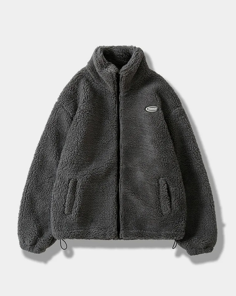Y2K Grunge Fluffy Fleece Jacket - Retro 90S Fashion, Summer Outfits, And Pastel Goth Style
