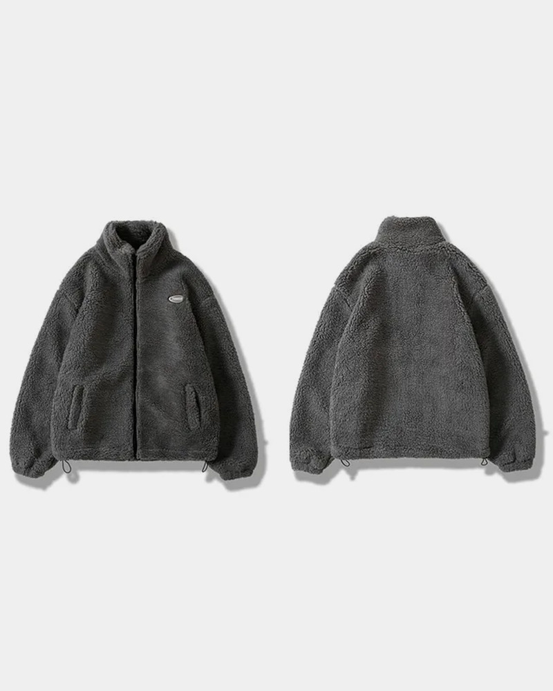 Y2K Grunge Fluffy Fleece Jacket - Retro 90S Fashion, Summer Outfits, And Pastel Goth Style