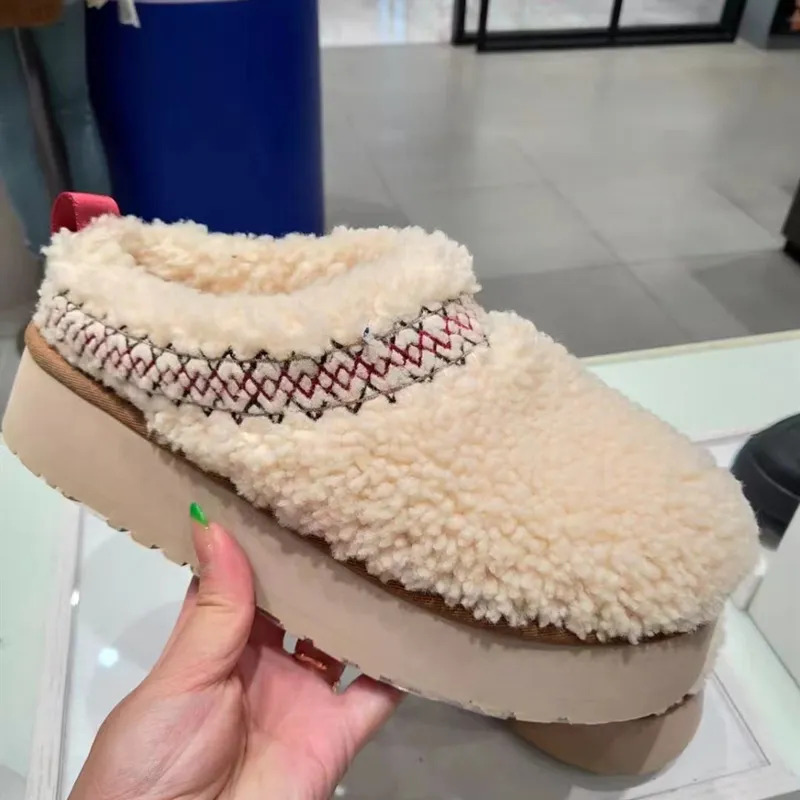 Y2K Grunge Fur Slippers Ankle Boots - Plush Platform Winter Snow Shoes, Retro 90S Fashion