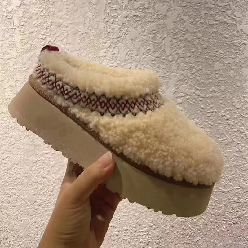 Y2K Grunge Fur Slippers Ankle Boots - Plush Platform Winter Snow Shoes, Retro 90S Fashion