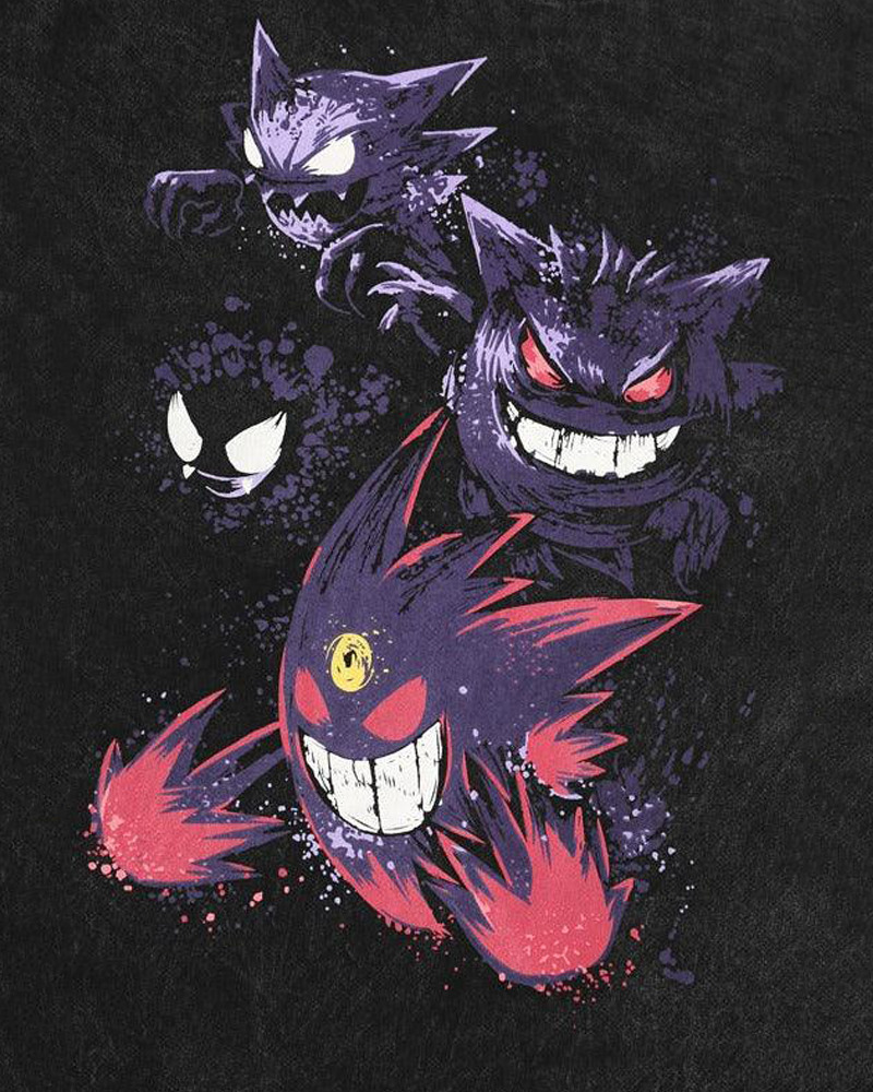Y2K Grunge Gengar Shirt - Retro 90S Fashion, Summer Outfits, And Pastel Goth Style