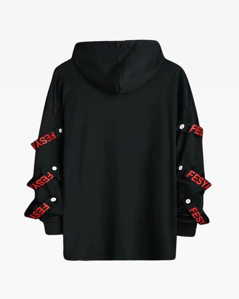 Y2K Grunge Goth Hoodie For Men - Retro 90S Fashion, Dark Y2K Style, Perfect For Y2K Outfits