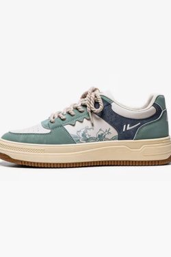 Y2K Grunge Great Wave Off Kanagawa Shoes - Retro 90S Fashion, Summer Y2K Outfits, Popstar Style