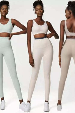 Y2K Grunge Grey Sports Bra And Leggings Set - Retro 90S Summer Outfit, Y2K Fashion Essentials