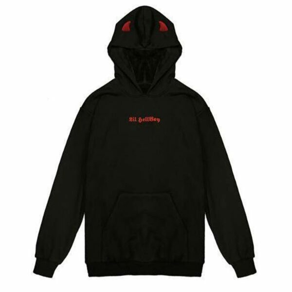 Y2K Grunge Hades Devil Hoodie - Retro 90S Fashion, Gothic Y2K, Summer Y2K Outfits