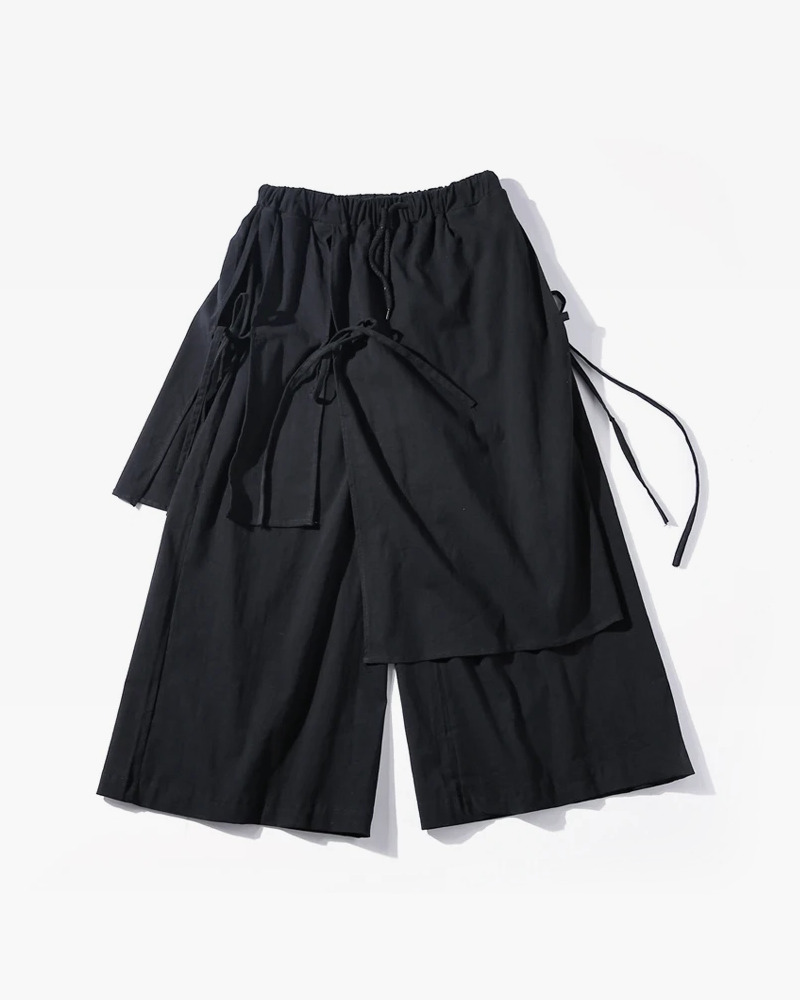Y2K Grunge Hakama Pants - Retro 90S Fashion, Summer Y2K Outfits, Gothic Y2K Style