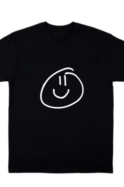 Y2K Grunge Happy Smiley Face Shirt - Retro 90S Summer Outfit, Pastel Goth, Y2K Fashion