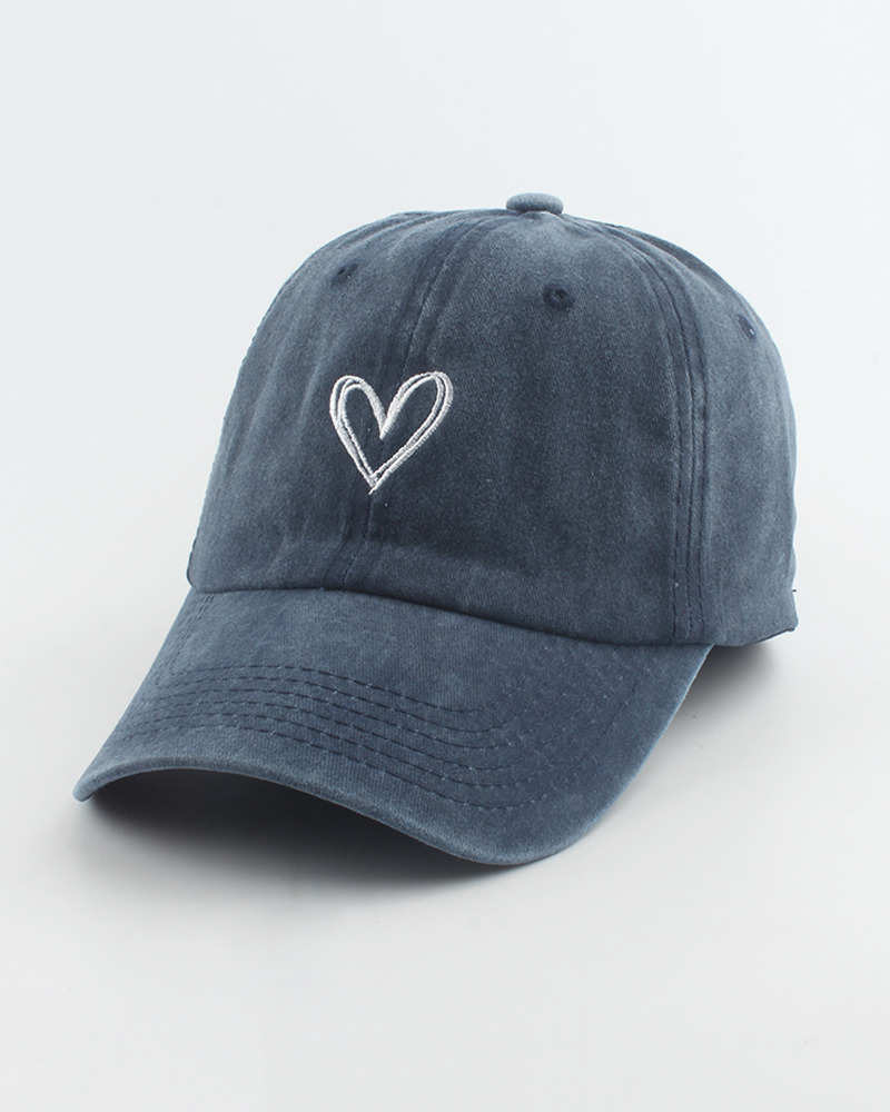 Y2K Grunge Heart Baseball Cap - Retro 90S Fashion, Summer Y2K Outfits, Pastel Goth Style