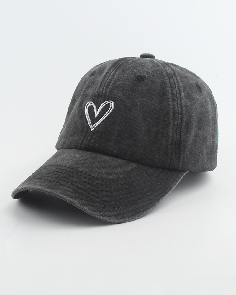 Y2K Grunge Heart Baseball Cap - Retro 90S Fashion, Summer Y2K Outfits, Pastel Goth Style