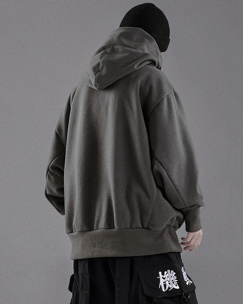 Y2K Grunge High Collar Hoodie - Retro 90S Fashion, Summer Outfits, And Pastel Goth Style