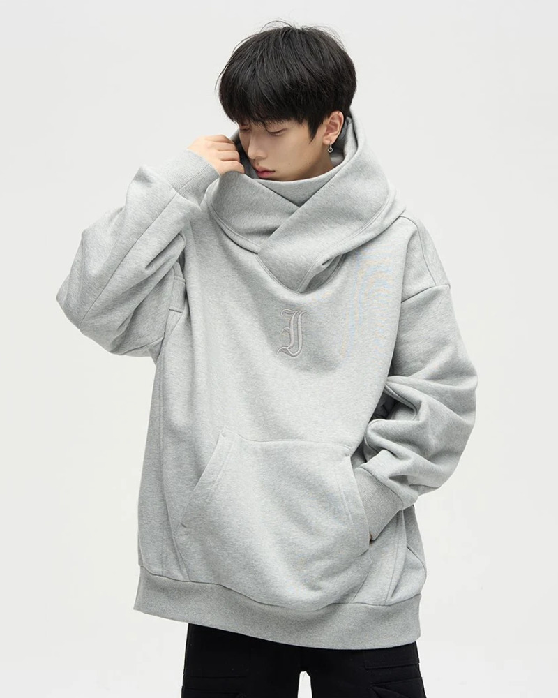 Y2K Grunge High Collar Hoodie - Retro 90S Fashion, Summer Outfits, And Pastel Goth Style