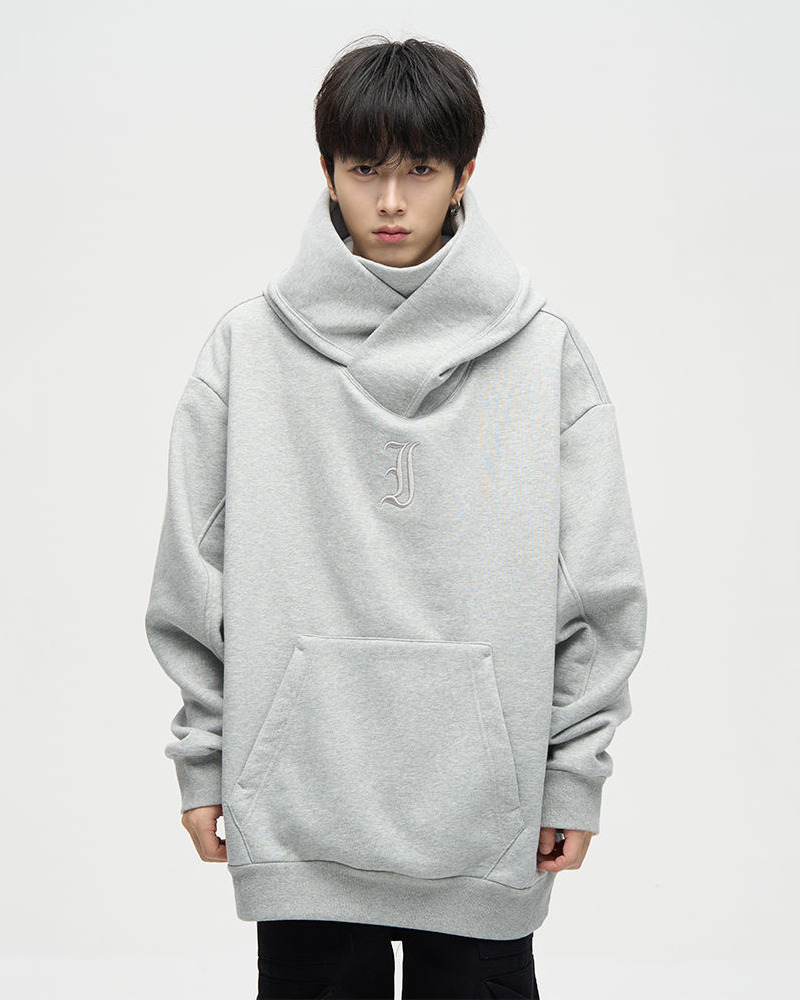 Y2K Grunge High Collar Hoodie - Retro 90S Fashion, Summer Outfits, And Pastel Goth Style
