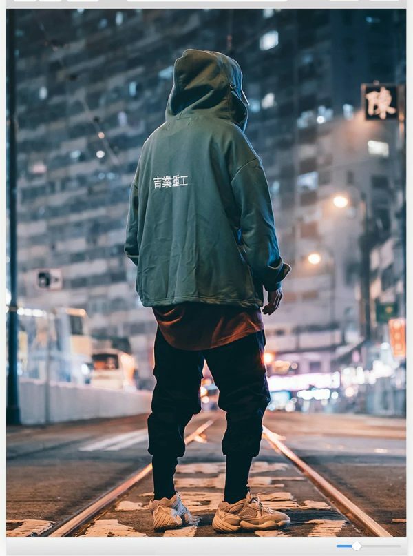 Y2K Grunge High Neck Fish Mouth Hoodie - 90S Fashion, Retro Style, Y2K Summer Outfits