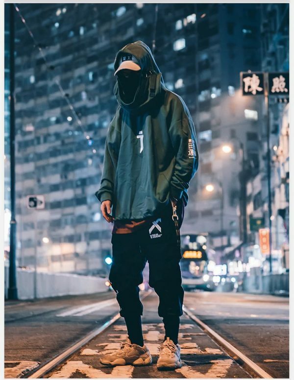 Y2K Grunge High Neck Fish Mouth Hoodie - 90S Fashion, Retro Style, Y2K Summer Outfits